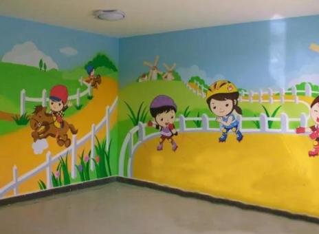 永嘉幼儿园墙体彩绘制作流程及注意事项